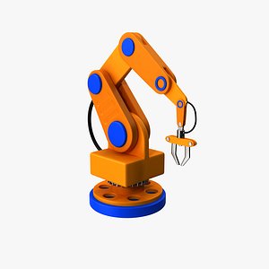 3D Assembling Robot Cartoon