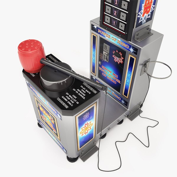 3d king hammer arcade machine model