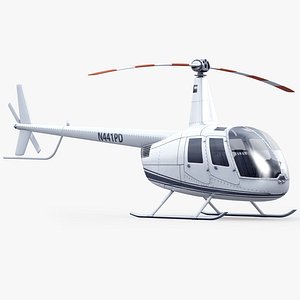 robinson r44 helicopter 3d model