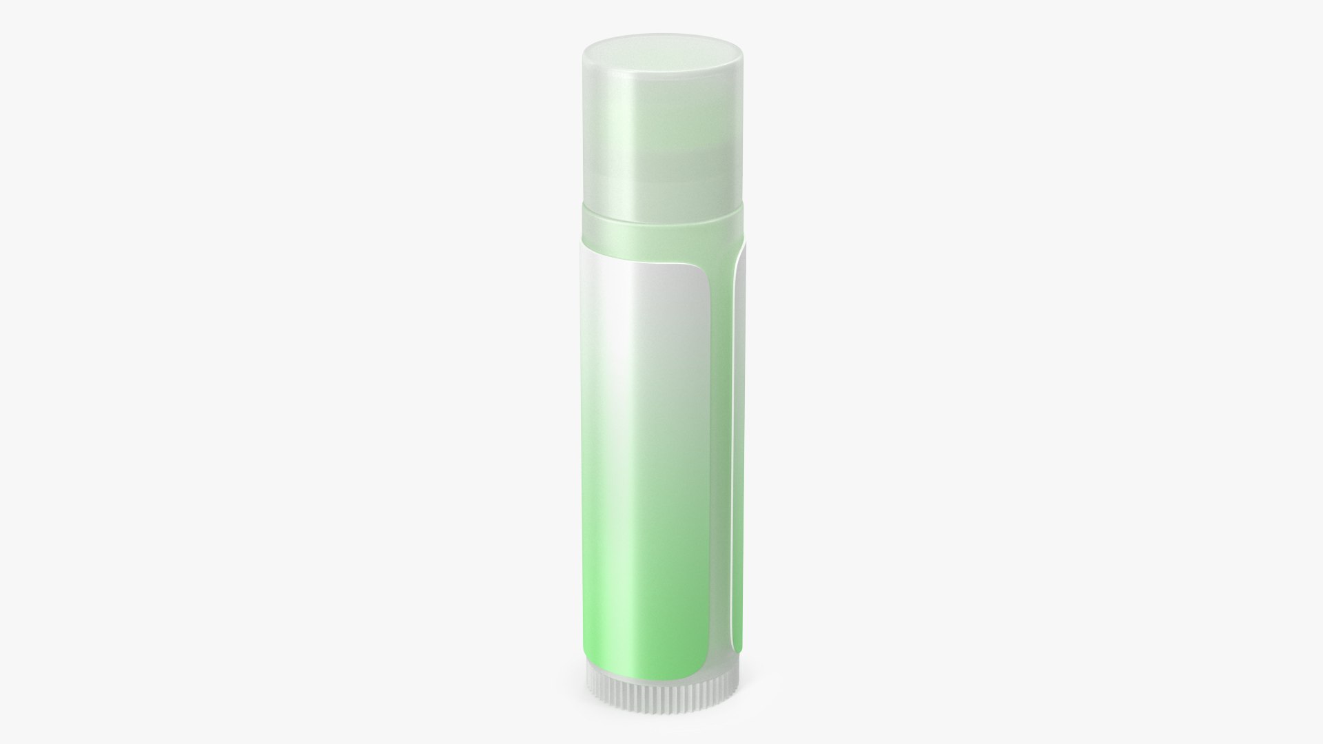 Lip Balm Green 3D model preview