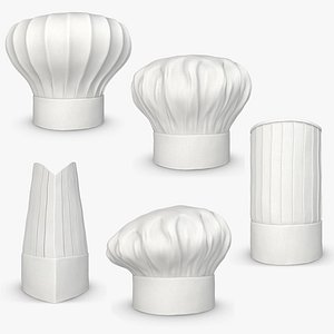 Chef Hat (White) Collection 2 3D model