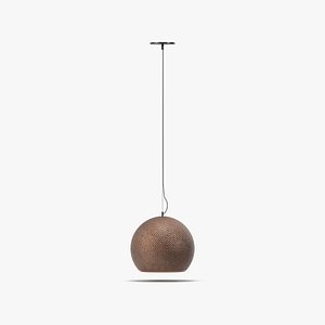 3D copper lamp model