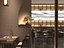 Modelo 3D del interior de un nuevo restaurante chino de estilo zen.