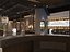 Modelo 3D del interior de un nuevo restaurante chino de estilo zen.