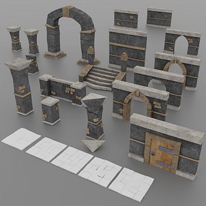3D build walls fantasy pack