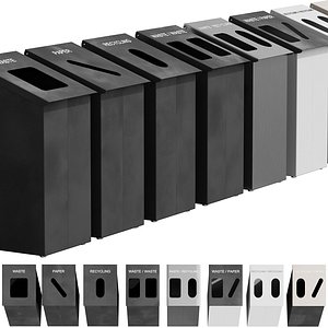 3D 530 exterior and architecture 22 trash cans slope by magnusongroup