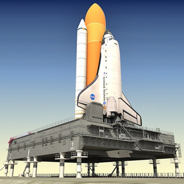 MLP가있는 NASA 우주 왕복선 3D 모델 - TurboSquid 469493