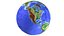 Earth Shaded Natural Globe