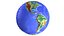 Earth Shaded Natural Globe