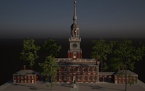 3D Independence Hall model
