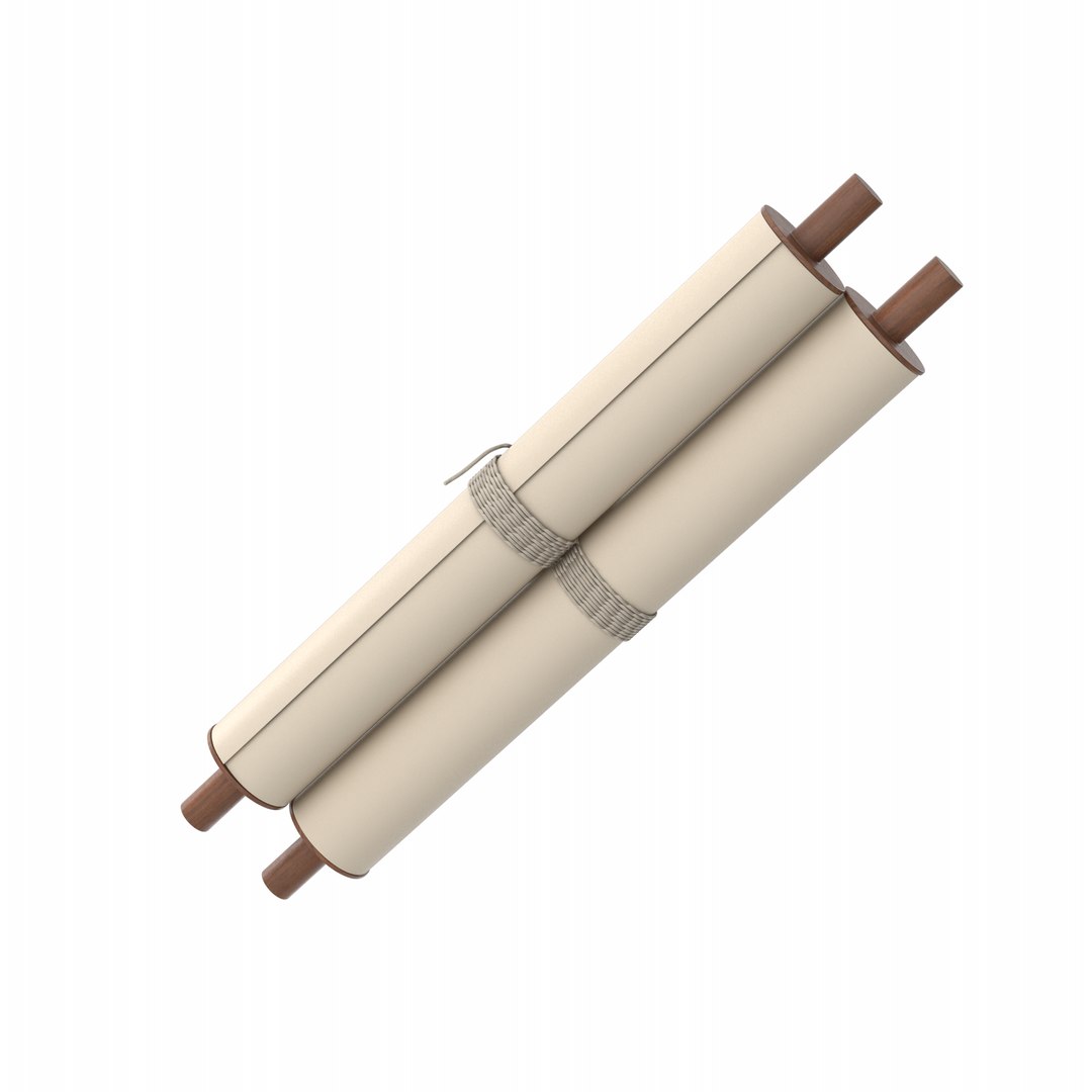 3D Scroll Certificate Model - TurboSquid 2112726