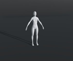 Female Body Base Mesh 28 Animations