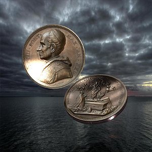 3D vatican medal model