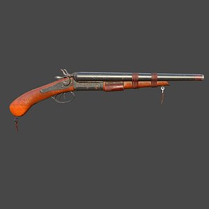 3d 1864 wells shotgun model