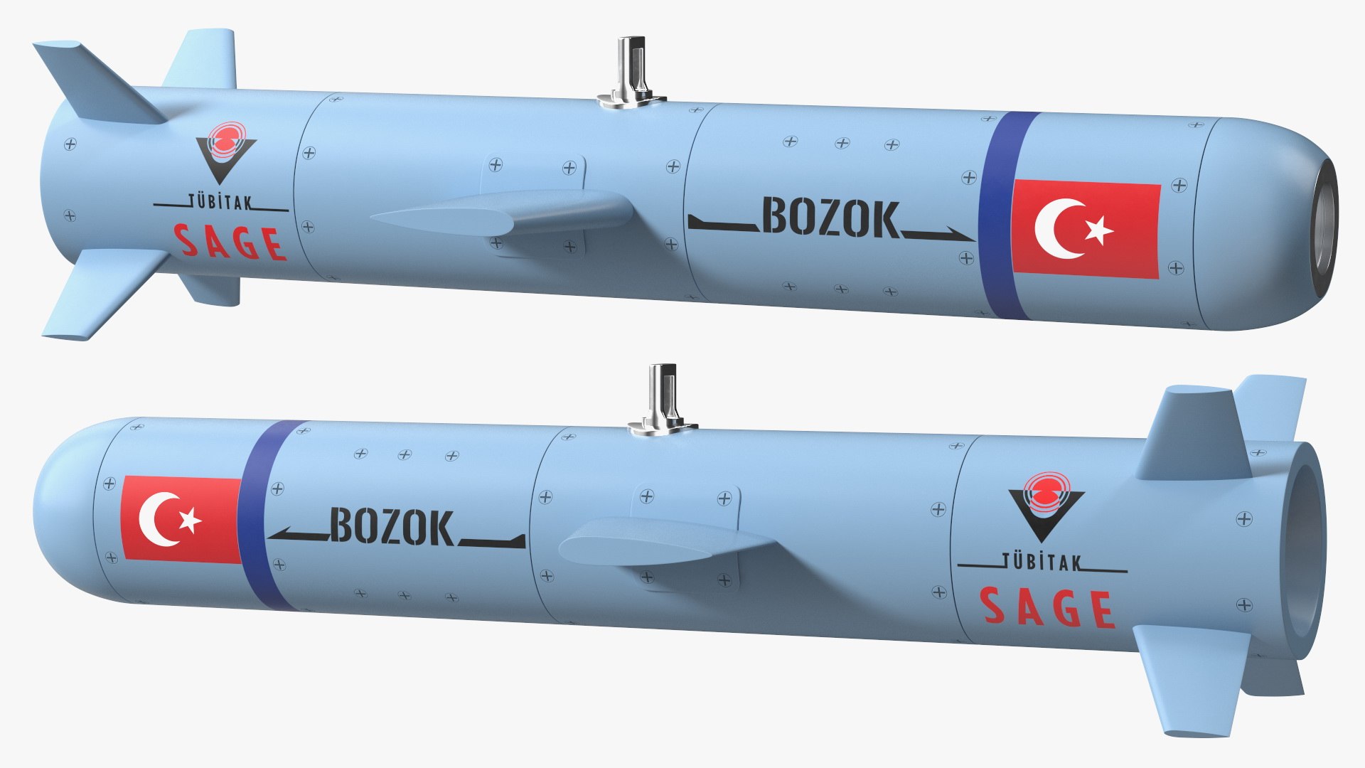 Bozok Laser Guided Rocket 3D Model - TurboSquid 2131246