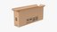 Boîte en carton 50x10x20 à moitié ouverte