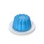 Blue Jelly In Plate
