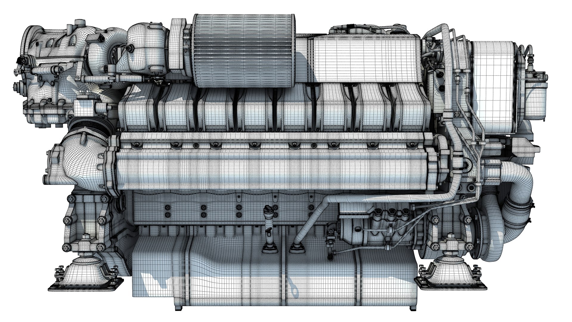 3D Marine Engine Model - TurboSquid 1251073