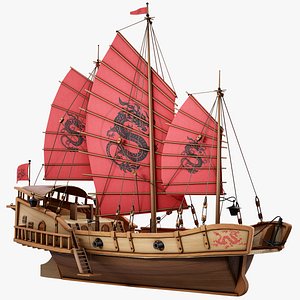 Chinese Junk Pirate Vessel PBR
