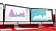Office Workstation Desk - Red