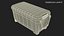 Portable Plastic Storage Trunk Red 3D model