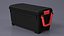 Portable Plastic Storage Trunk Red 3D model