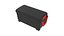 Portable Plastic Storage Trunk Red 3D model