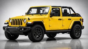 3D Jeep Wrangler Unlimited Willys Wheeler 3D Model model