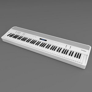 3D Roland Digital Portable Piano FP-90X White