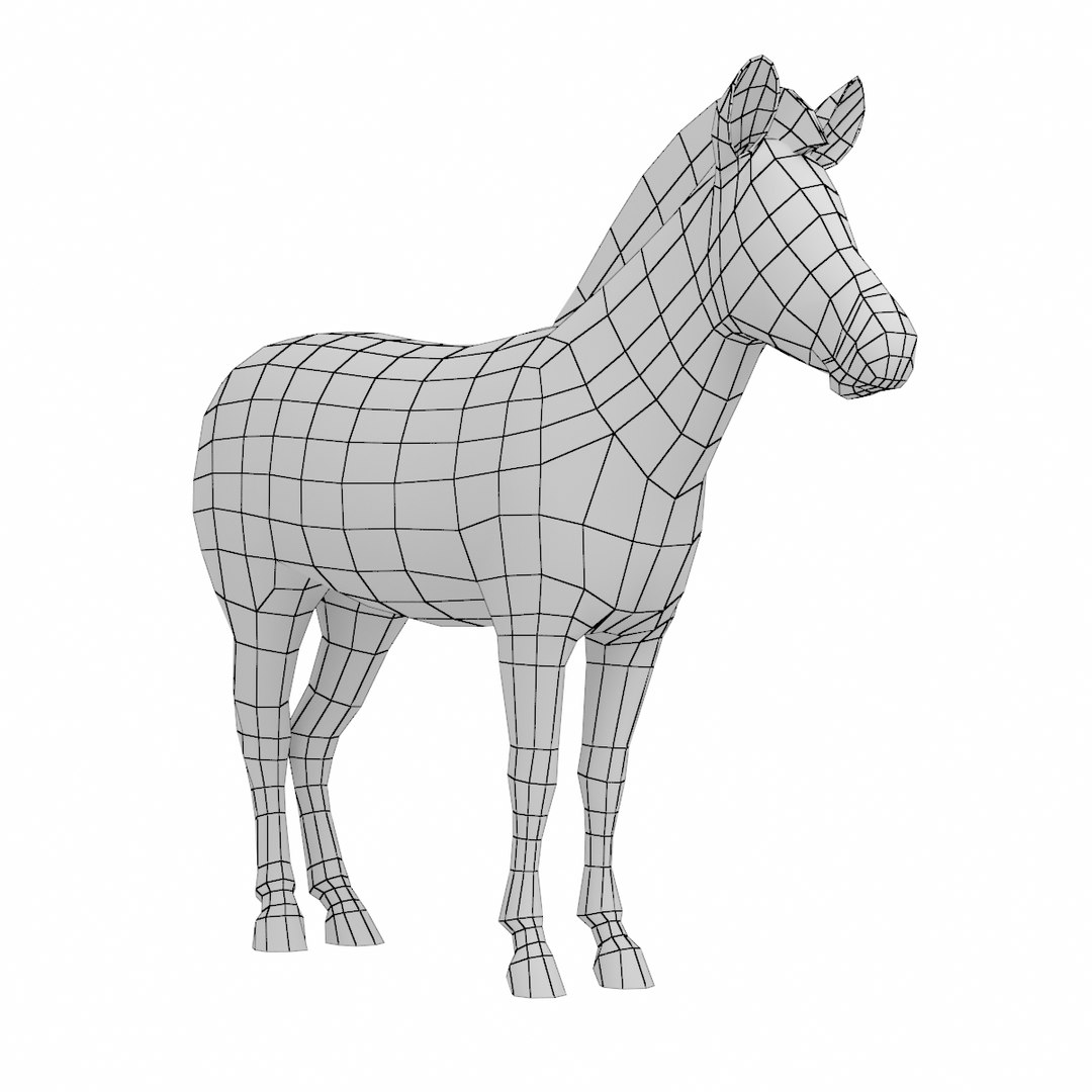 Mesh zebra animal anatomy 3D model TurboSquid 1247697