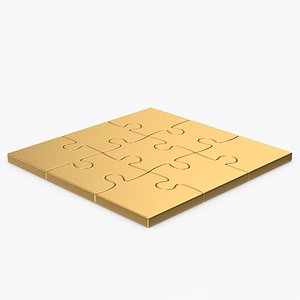 Gold Puzzles 3D model