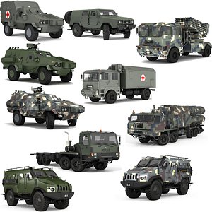 Ukrainian military vehicle 3D model