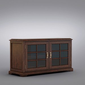 Pottery Barn - Holstead Windowpane Small Media Console