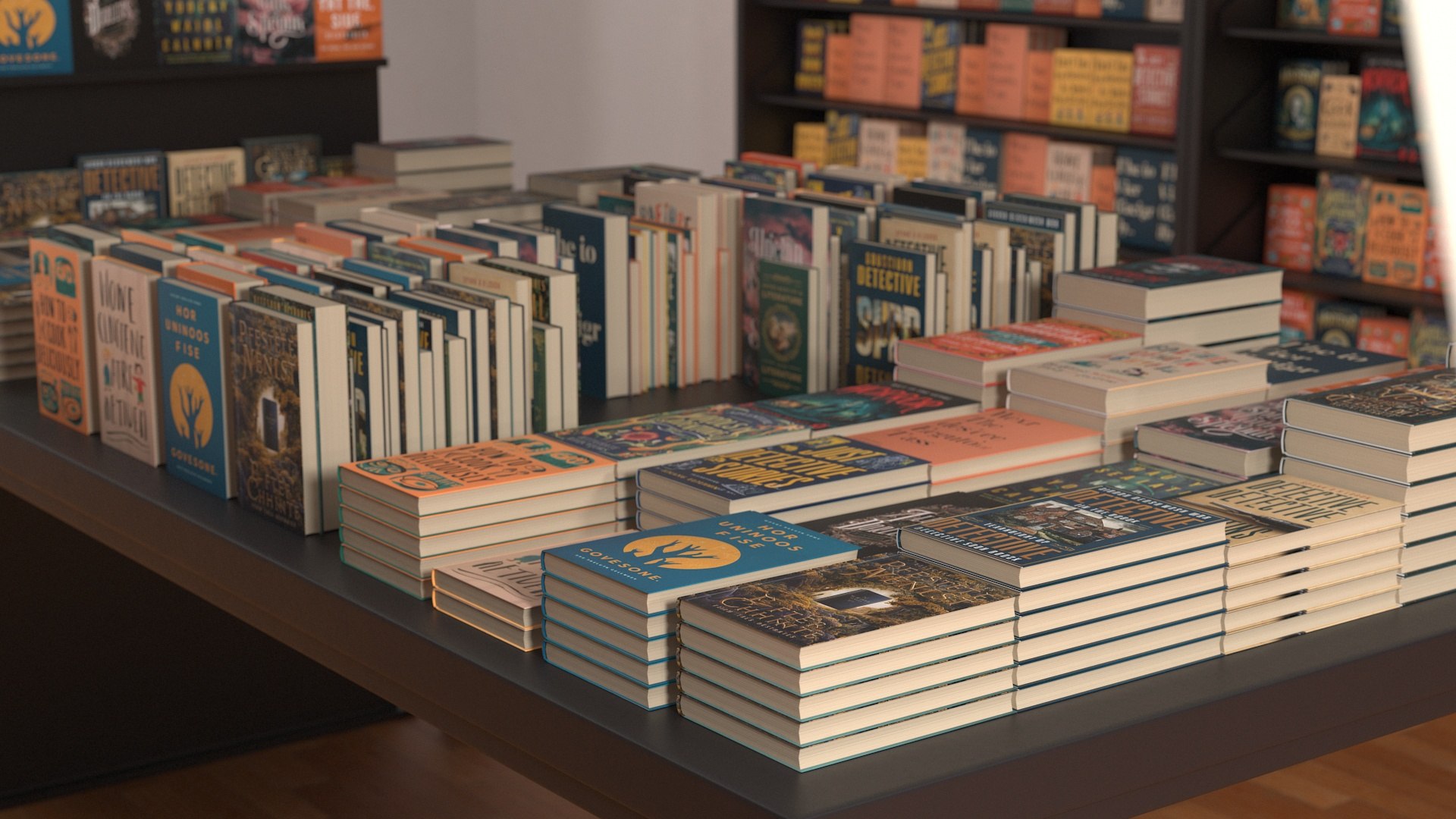 3D Model Book Store Interior - TurboSquid 2302335