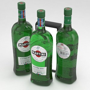 martini bottle extra dry model