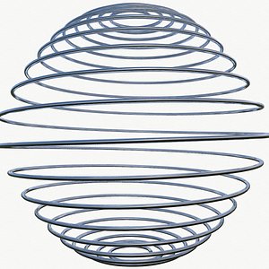metal spiral spring 3D model