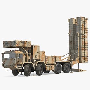 Iran Air Defence Bavar 373 Rigged 3D model