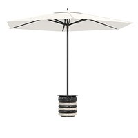 Contemporary Black   White Parasol   Base Body Nero Marquina   White Marble