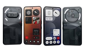Nothing Phone 3a Black And Nothing Phone 3a Pro Black 3D model