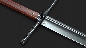 Kriegsmesser Sword Low-poly
