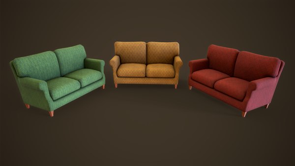 3D Old classic sofa