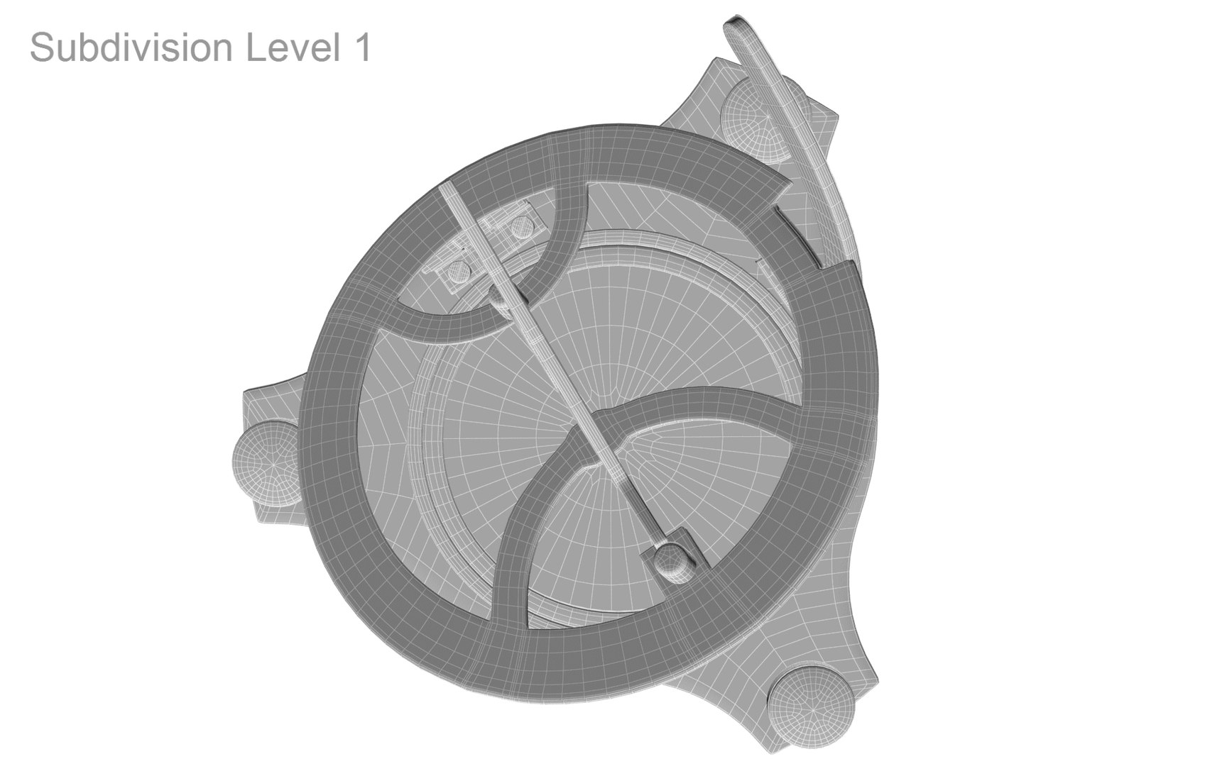 Sundial Compass Open 3D Model - TurboSquid 2027498