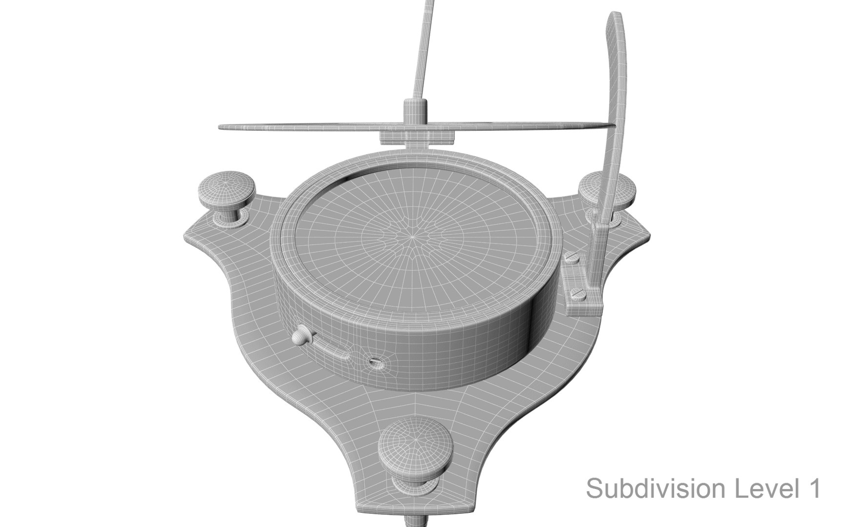 Sundial Compass Open 3D Model - TurboSquid 2027498
