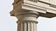 Mutulary Doric column fluting Vignola 3D