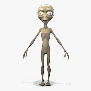 3d model rigged alien