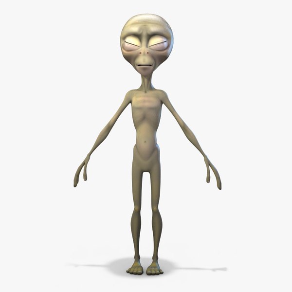 3d model rigged alien