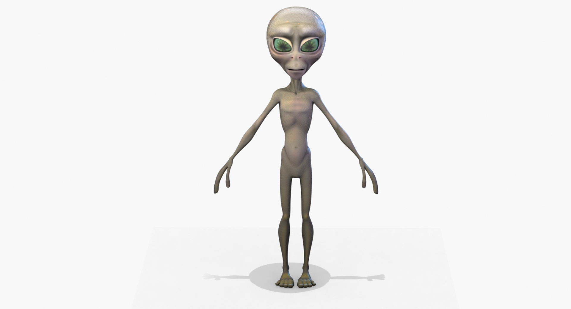 3d Model Rigged Alien