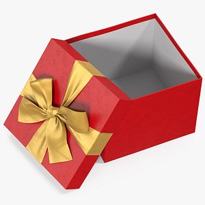 gift box open red 3D model