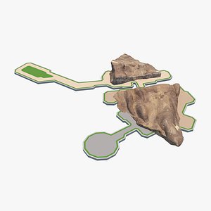 3D Esla Fucaste - Island Platform model