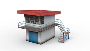 3D Police post model